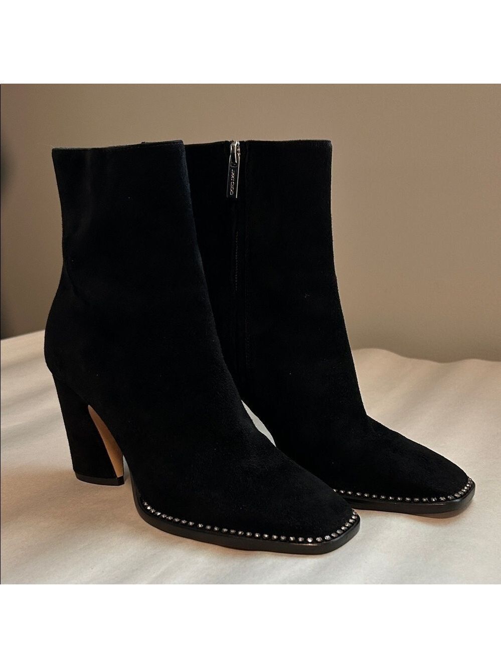 Jimmy Choo Black Suede Mavin Booties Size 5